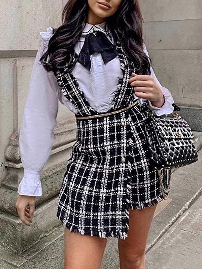 High-Waist Rock mit Träger-wedress.ch-Black-S-wedress.ch